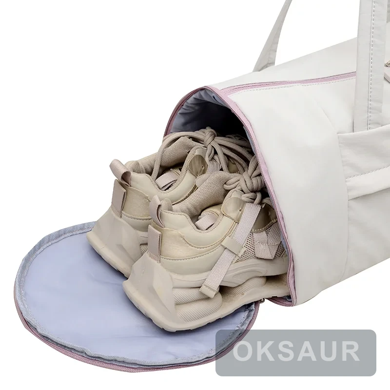 Open shoe compartment on model 2610 training duffel