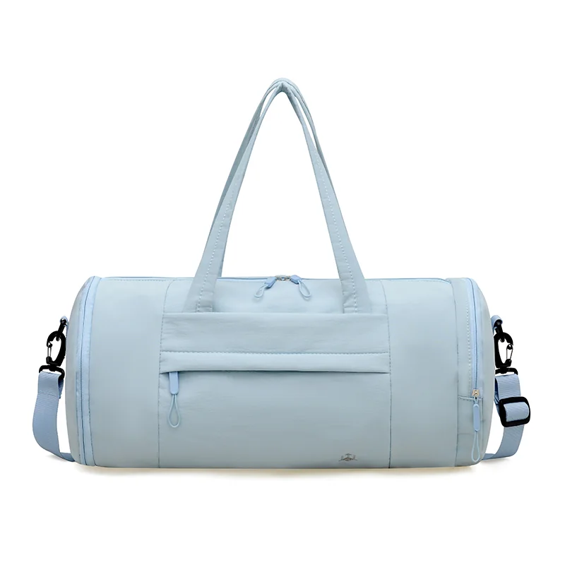 Light blue cylinder training duffel bag, model 2610