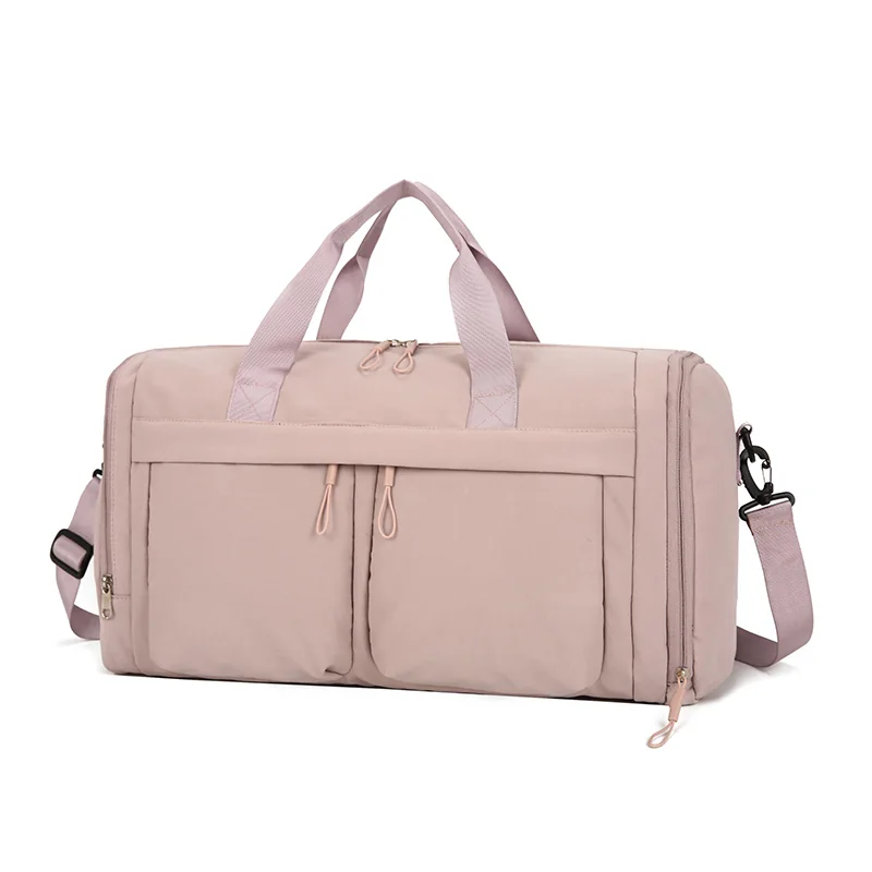 Pink multi-pocket travel gym bag, model 2620